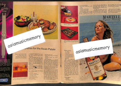 Vintage The Asia Magazine 1971 Hennessy Johnnie Walker Advertisement (MZ068)