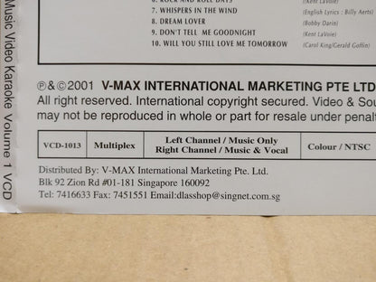 LOBO Vol.1 & 2 MV Karaoke 2001 Rare Singapore English Video 2x VCD FCS10033