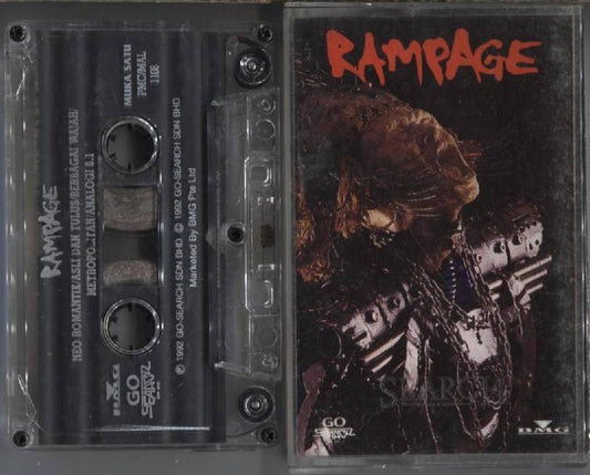 Malay Rock Band Rampage Search 1992 Mega Rare BMG Singpore Cassette CS915