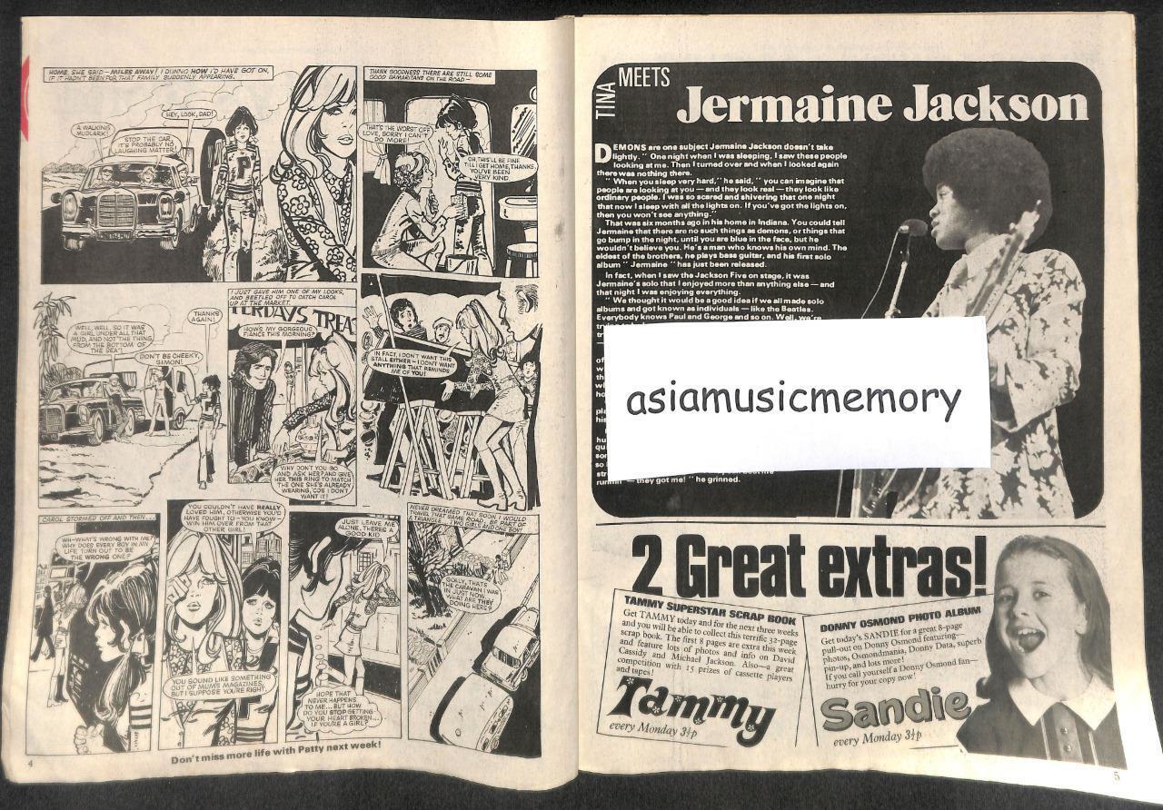 Vintage Tina Magazine 1973 Meets Jermaine Jackson Elton John Marc Bolan (MZ059)