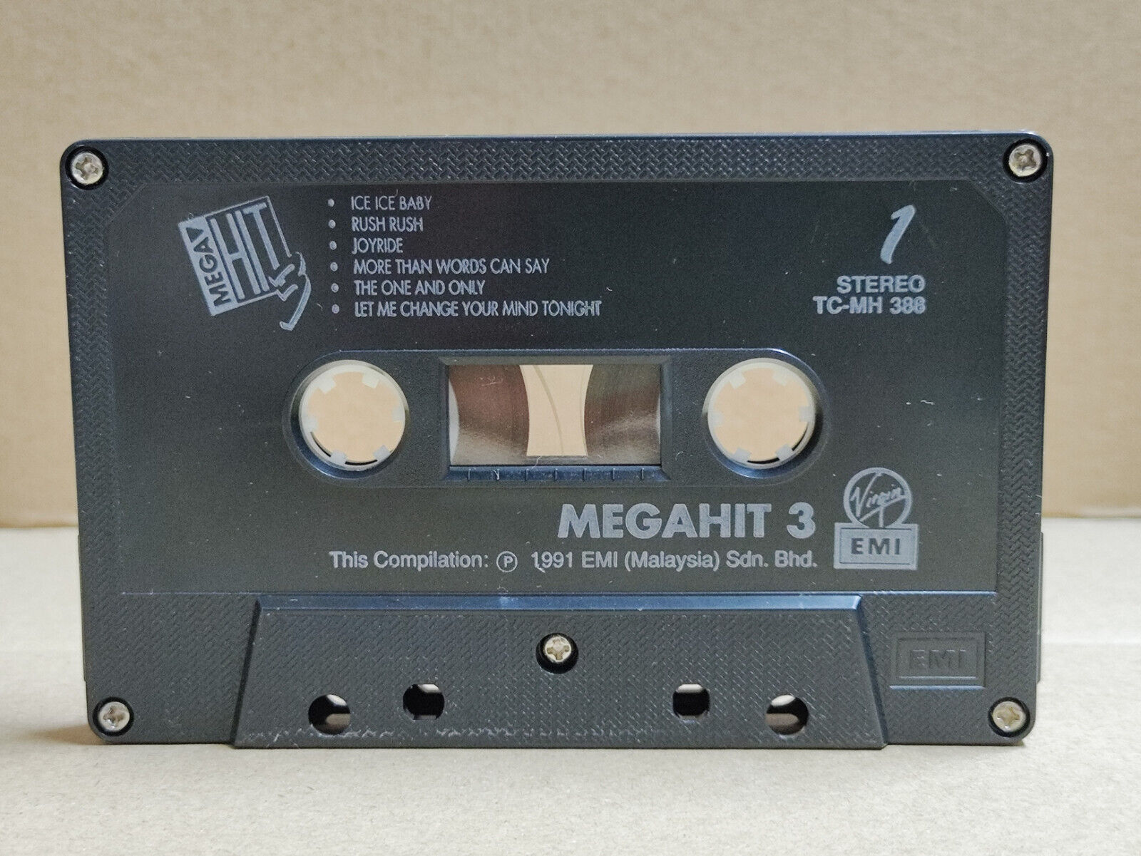 AMM68 MEGA HIT 3 PAULA ABDUL ROXETTE 1991 EMI MALAYSIA ENGLISH CASSETTE (CS2298)