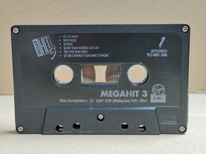 AMM68 MEGA HIT 3 PAULA ABDUL ROXETTE 1991 EMI MALAYSIA ENGLISH CASSETTE (CS2298)