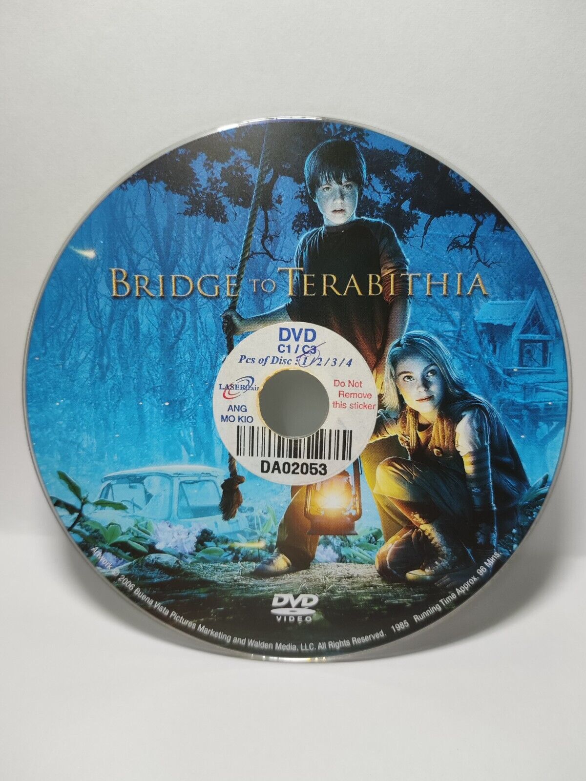 Movie Bridge to Terabithia DVD Disc Only NO Case & Art Work Cover (SD006)