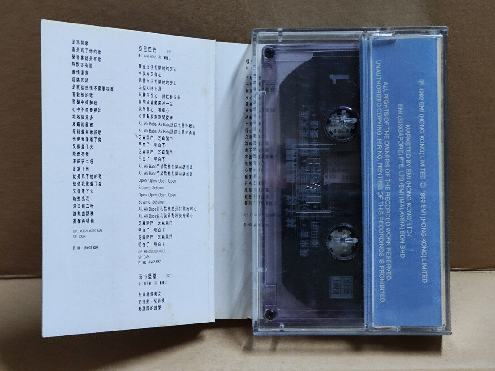 AMM68 George lam 林子祥 真情精选 分分钟需要你 卡带 CHINESE CASSETTE EMI SINGAORE 1992 (CS2187)