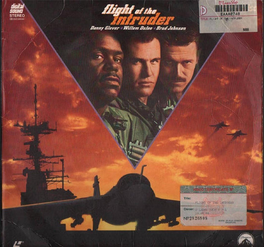 Movie Flight of the Intruder Danny Glover Willem Dafoe 1991 USA Laserdisc LD995