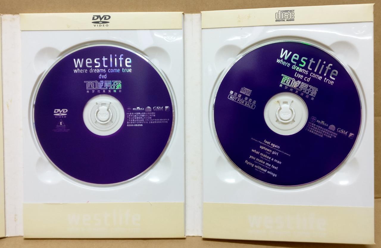 Westlife Where Dreams Come True Rare China Only CD + DVD FCBL098