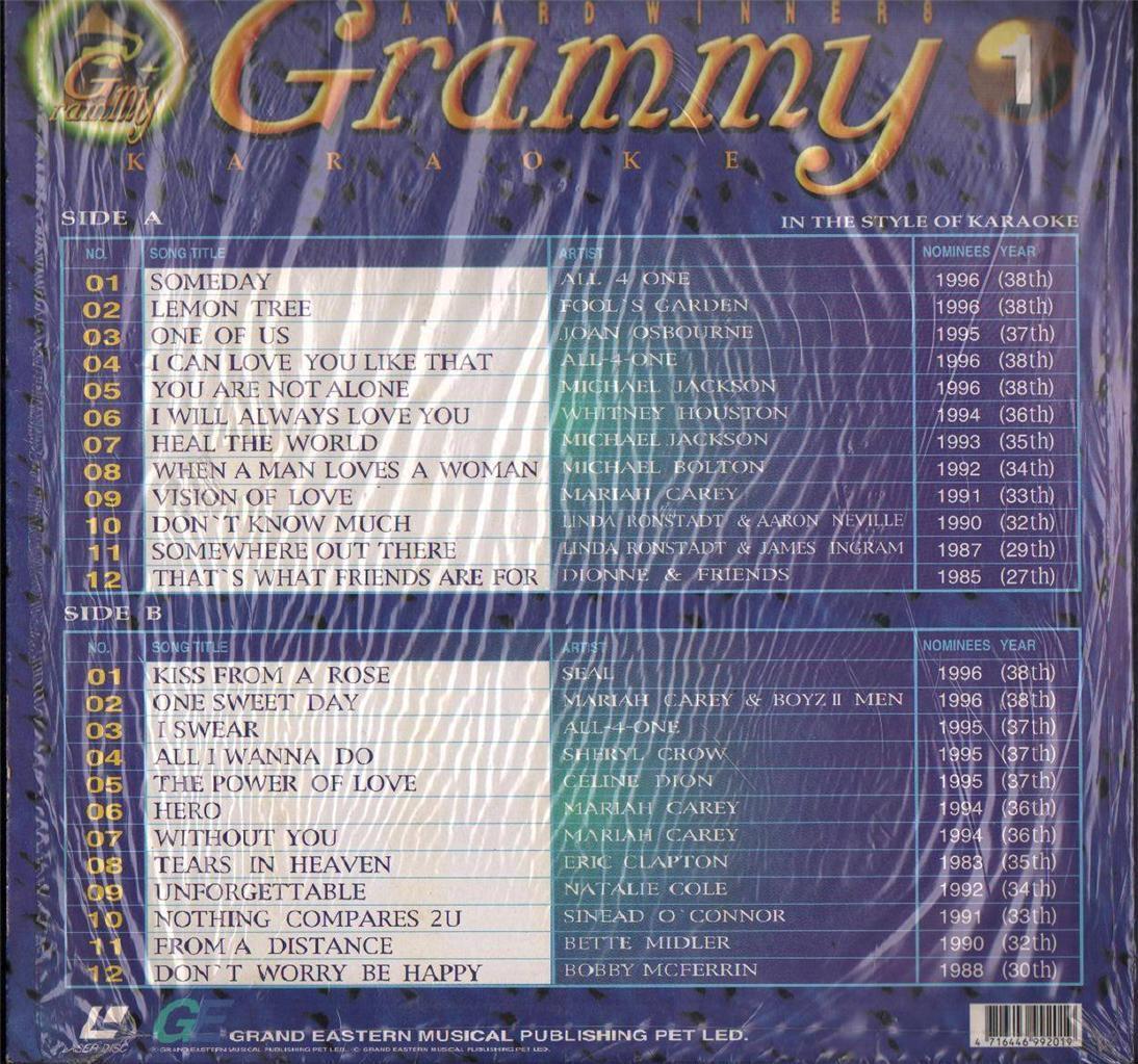 Mega Rare Michael Jackson Mariah Carey's Songs Karaoke Singapore Laserdisc LD917