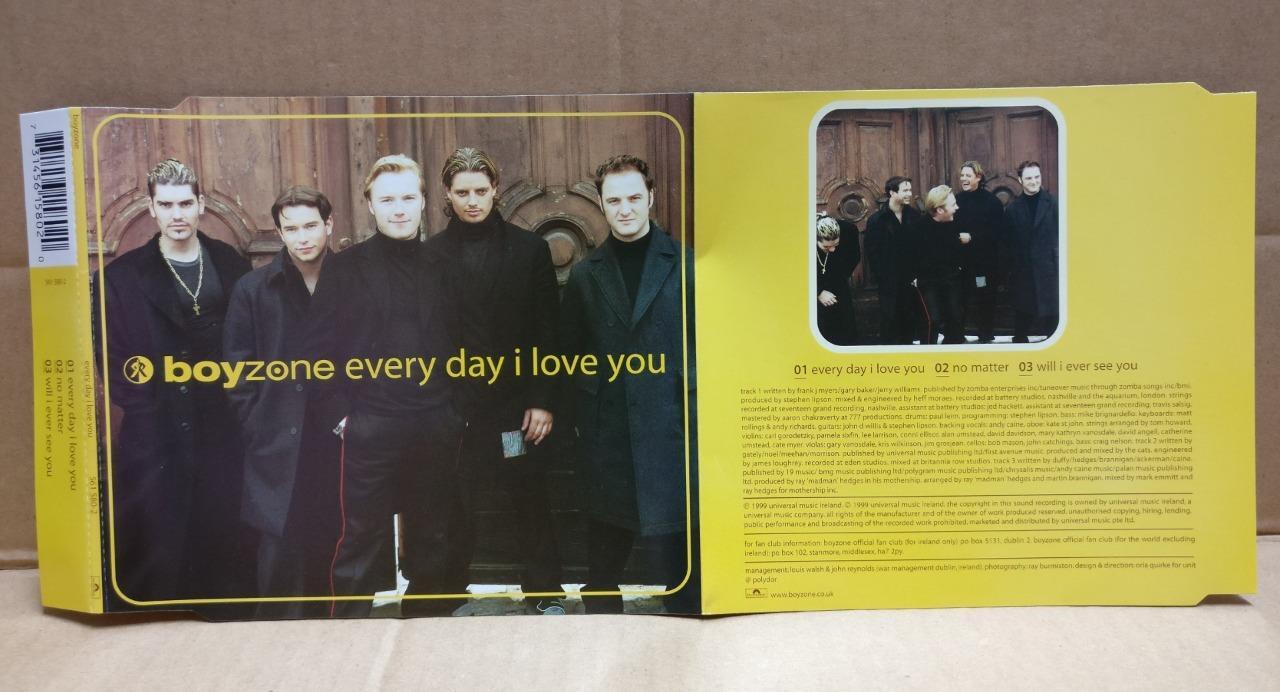 Mega Rare Boyzone Everyday I Love You 1999 Rare Singapore Single CD FCS9838