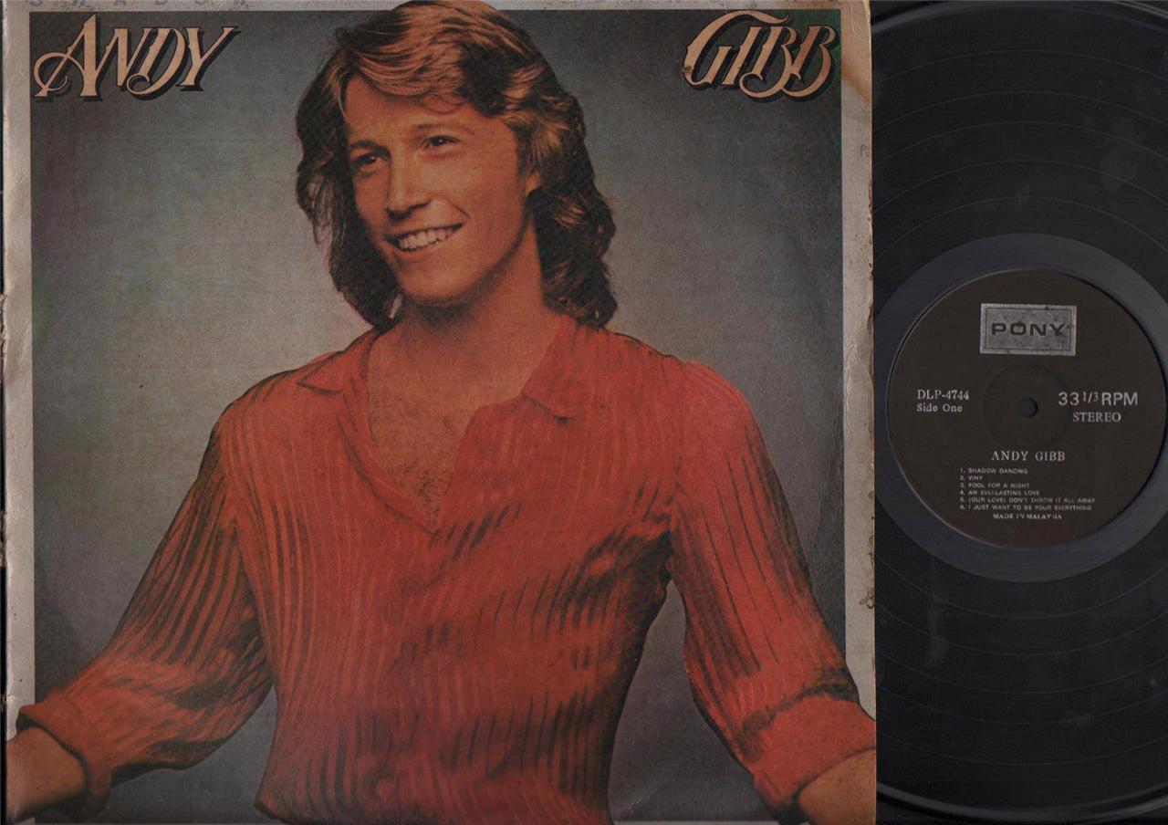 Andy Gibb Bee Gees Shadow Dancing 1978 Mega Rare Pony Label Malaysia LP ELP2150