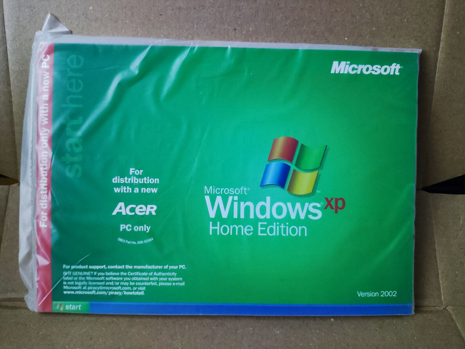 (Manual Only) Microsoft Windows XP Home Edition for Acer Manual Guide (SW014)