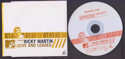 Ricky Martin Live And Loaded 2001 Mega Rare Singapore Promo VCD FCS6992