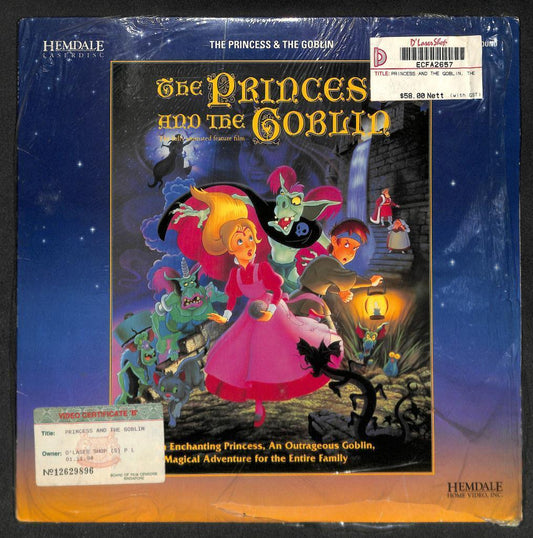 Cartoon Animation Movie The Princess & The Goblin 1993 USA LD Laserdisc LD1322