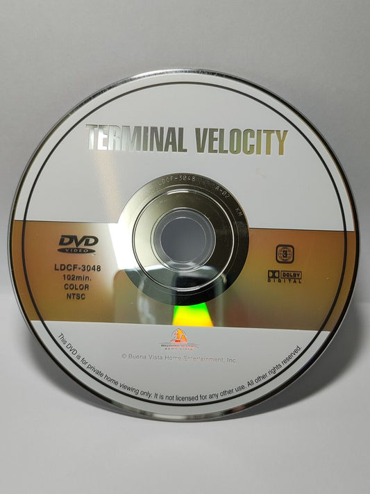 Movie Terminal Velocity DVD Disc Only NO Case & Art Work Cover (SD029)