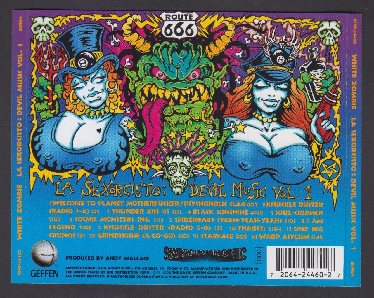 White Zombie La Sexorcisto: Devil Music (Vol. 1) 1992 USA CD FCS6057