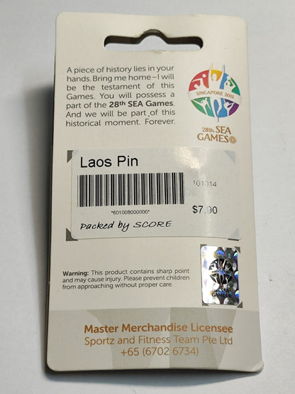 AMM68 PIN BADGE SINGAPORE 28TH SEA GAMES 2015 LAOS (JF140)