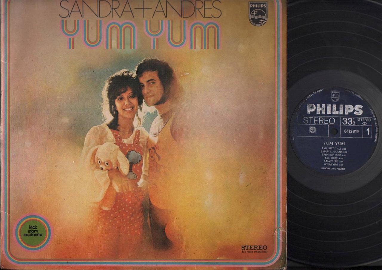 Mega Rare Indonesia Malay Sandra & Andres Yum Yum English Holland 12" LP MLP291