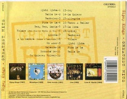 Gipsy Kings Greatest Hits 1994 Mega Rare Sony Music Asia CD FCS4503