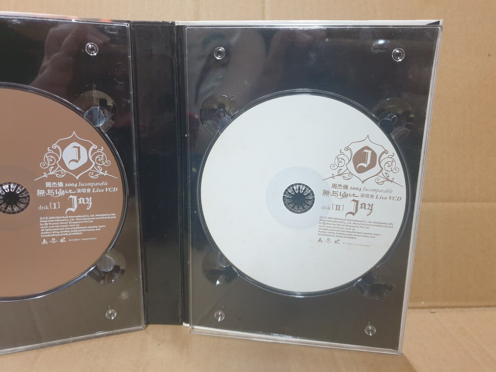 Taiwan Jay Chou 周杰伦 无与伦比 2004 Singapore Chinese Video CD 3x VCD (FCB2473)