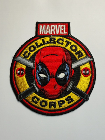 AMM68 MARVEL FUNKO DEADPOOL COLLECTOR CORPS RON ON SEWING CLOTH PATCH (JF037)