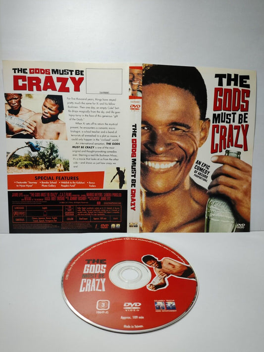 Movie The Gods Must Be Crazy DVD Disc & Cover Region 3 (NO Case) (DC012)