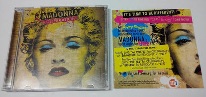 Mega Rare MADONNA Celebration SINGAPORE Edition Poster & M1 leaflet 2x CD FCB965