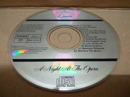 Queen Band Freddie Mercury A Night At The Opera 1993 UK CD FCS8514a