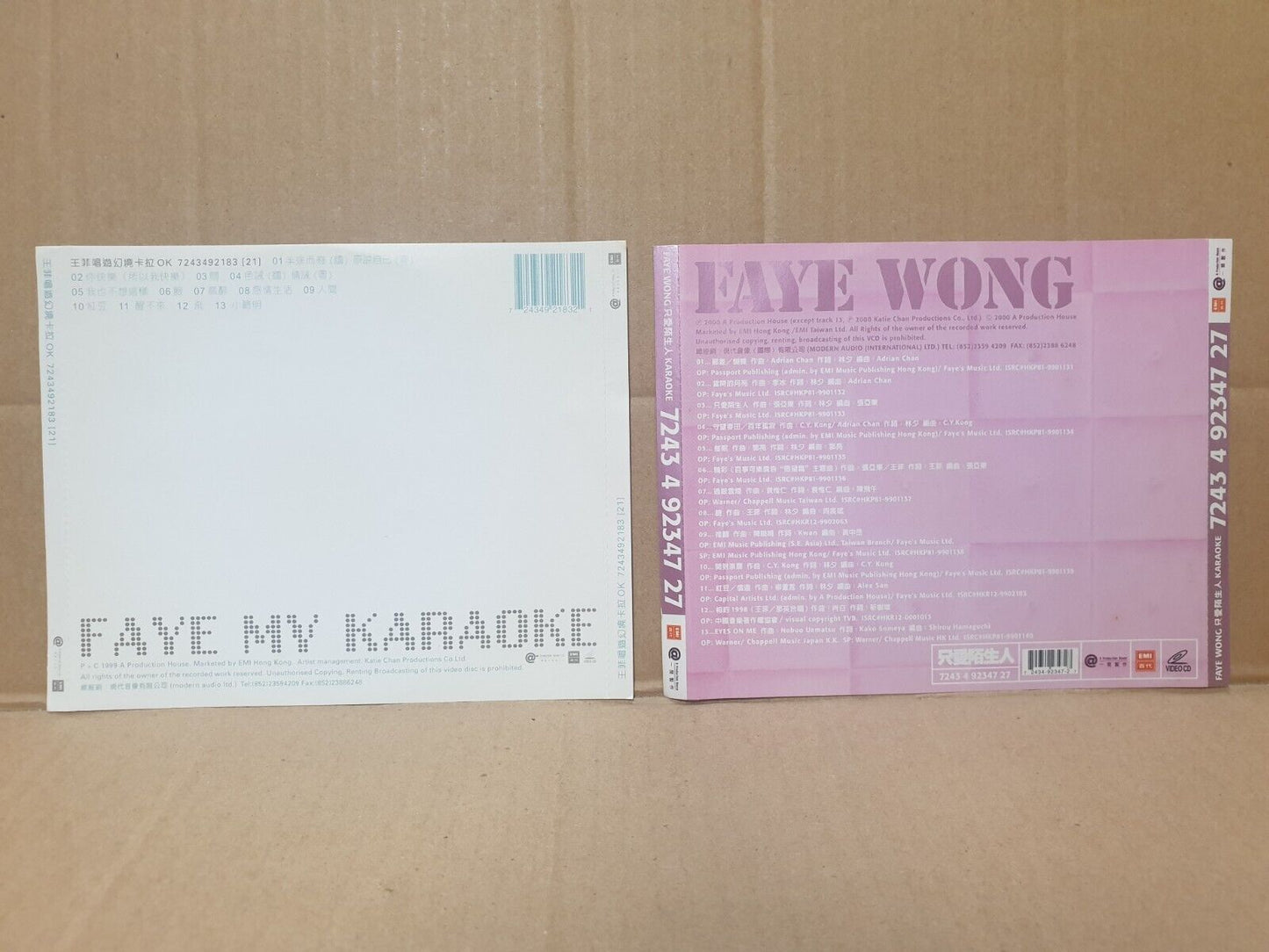 China Faye Wong 王菲 Chinese 7x CD + 5x VCD Set Lot Of 12 (FCS10353) M