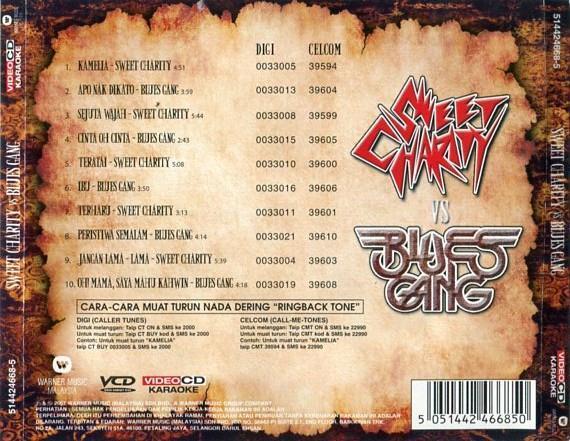 Malaysia Malay Sweet Charity Vs Blues Gang Karaoke 2007 Warner Music VCD FCS2398