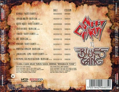 Malaysia Malay Sweet Charity Vs Blues Gang Karaoke 2007 Warner Music VCD FCS2398