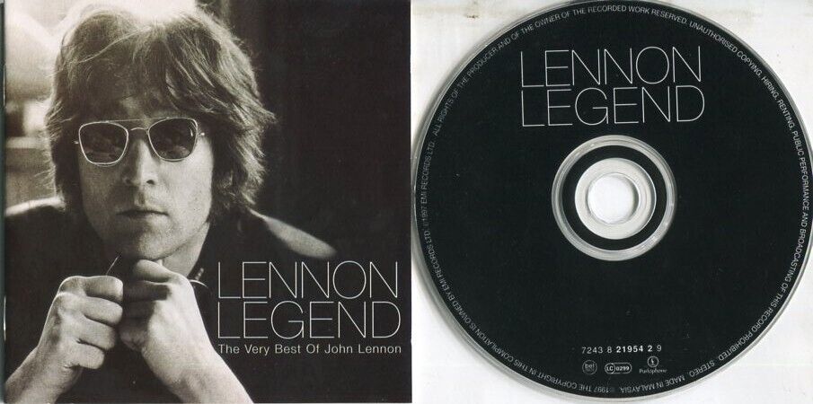 John Lennon Legend 1997 The Beatles Mega Rare EMI Malaysia CD FCS2496
