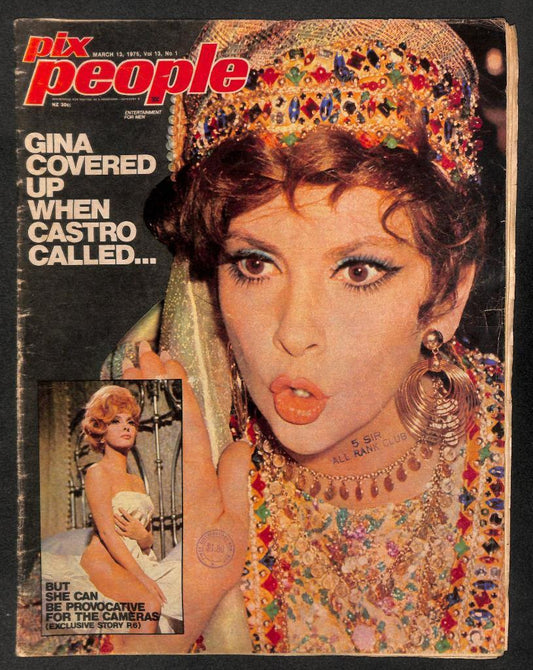 Vintage Pix People Magazine 1975 Valerie Perrine Sexy Evel Knievel (MZ091)