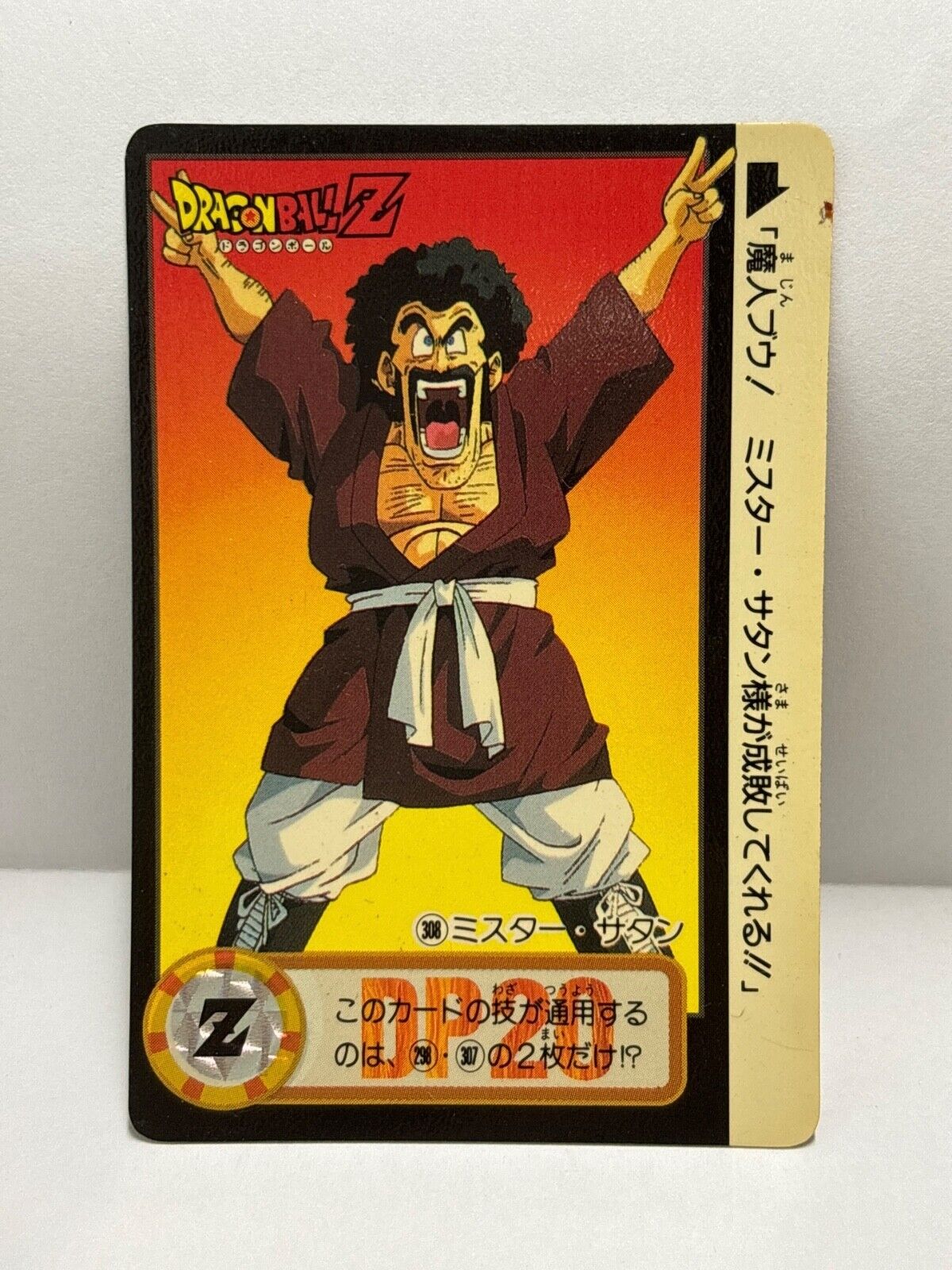 Dragon Ball Z Cards (308) Carddass Card Bandai 1995 (ZZ224)