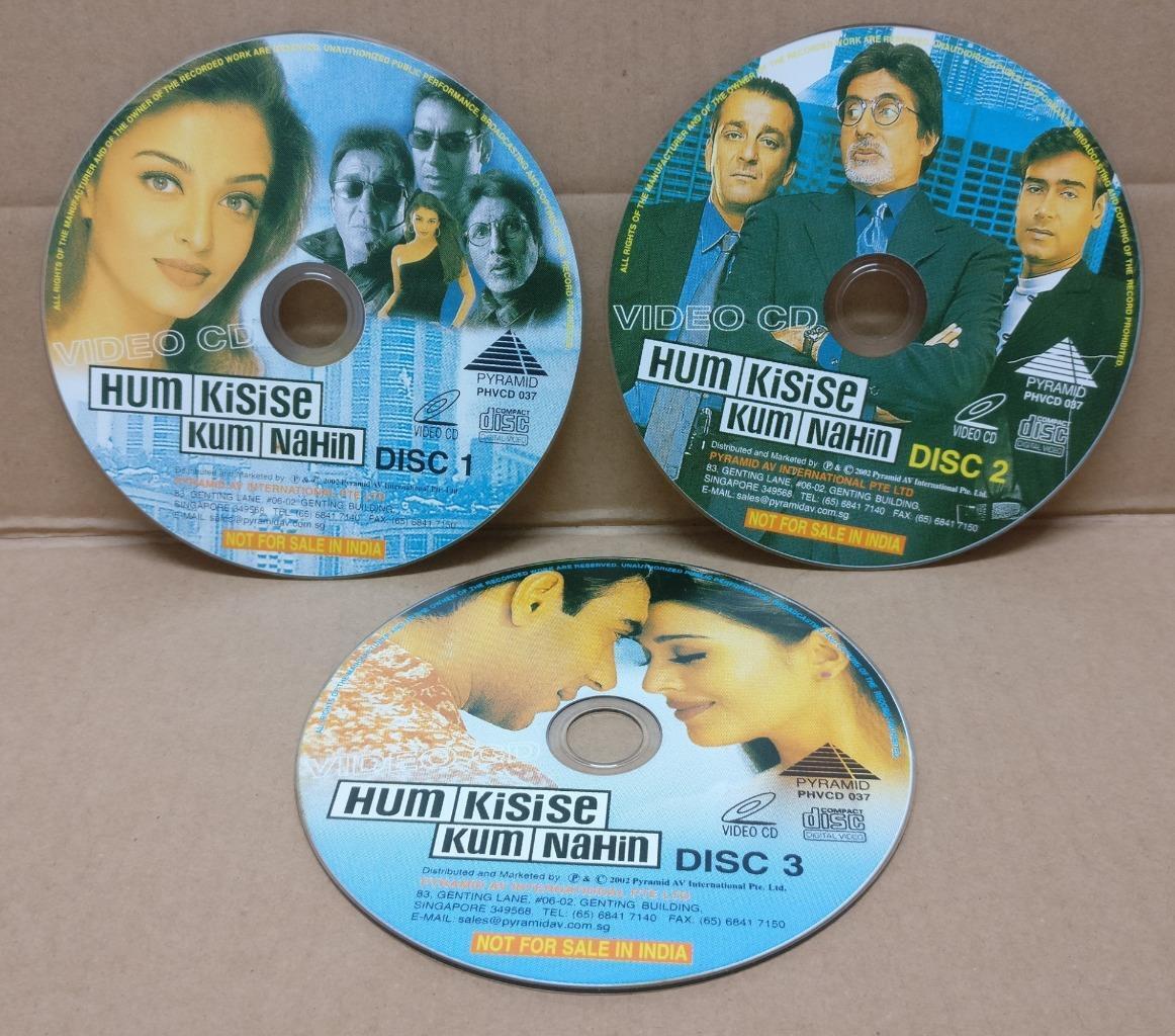 India Bollywood Hindi Movie Hum Kisise Kum Naheen Singapore 3x VCD FCS9163