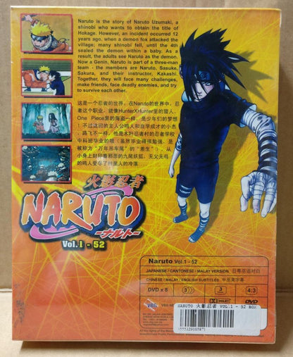 Sealed Japanese Animation Cartoon Naruto 火影忍者 Ch Eng Sub Malaysia 8x DVD FCB1861