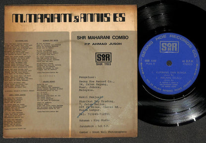 Malaysia Malay M.Mariam Annis ES & Rare SHR Maharani Combo Band 7" EP MEP537