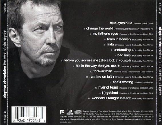 Eric Clapton Chronicles 1999 Warner Music Mega Rare Singapore CD FCS2463