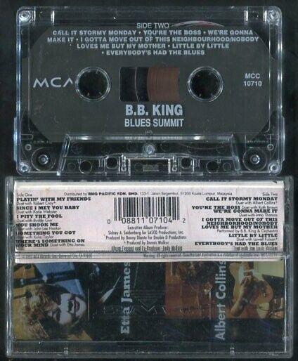 B.B. King Blues Summit 1993 Rare MCA Malaysia Cassette CS468