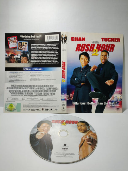 Movie Rush Hour 2 Jackie Chan DVD Disc & Cover Region 3 (NO Case) (DC043)