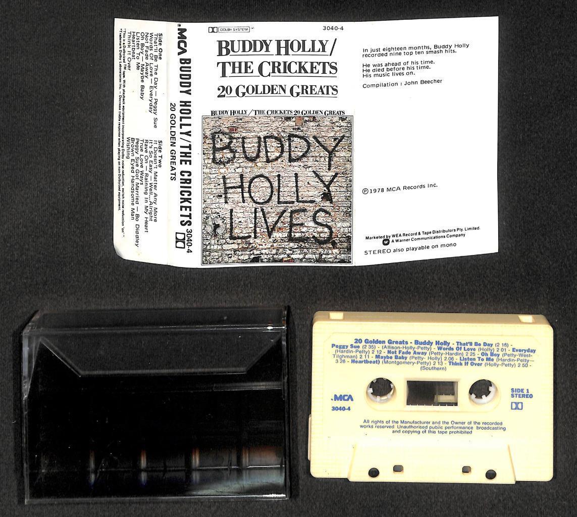 Buddy Holly The Crickets 1978 Mega Rare Singapore Cassette 卡帶 磁帶 CS1964