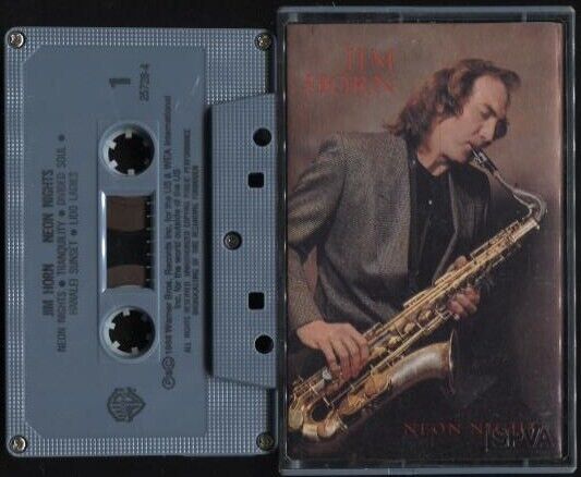 Jim Horn Neon Nights Saxophone Music 1988 WEA USA Cassette CS608