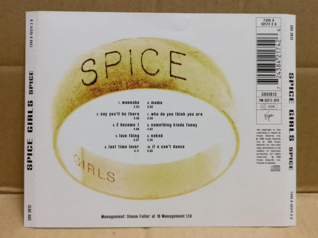 AMM Spice Girls Spice 1996 Holland English CD FCS10079 (No Case)