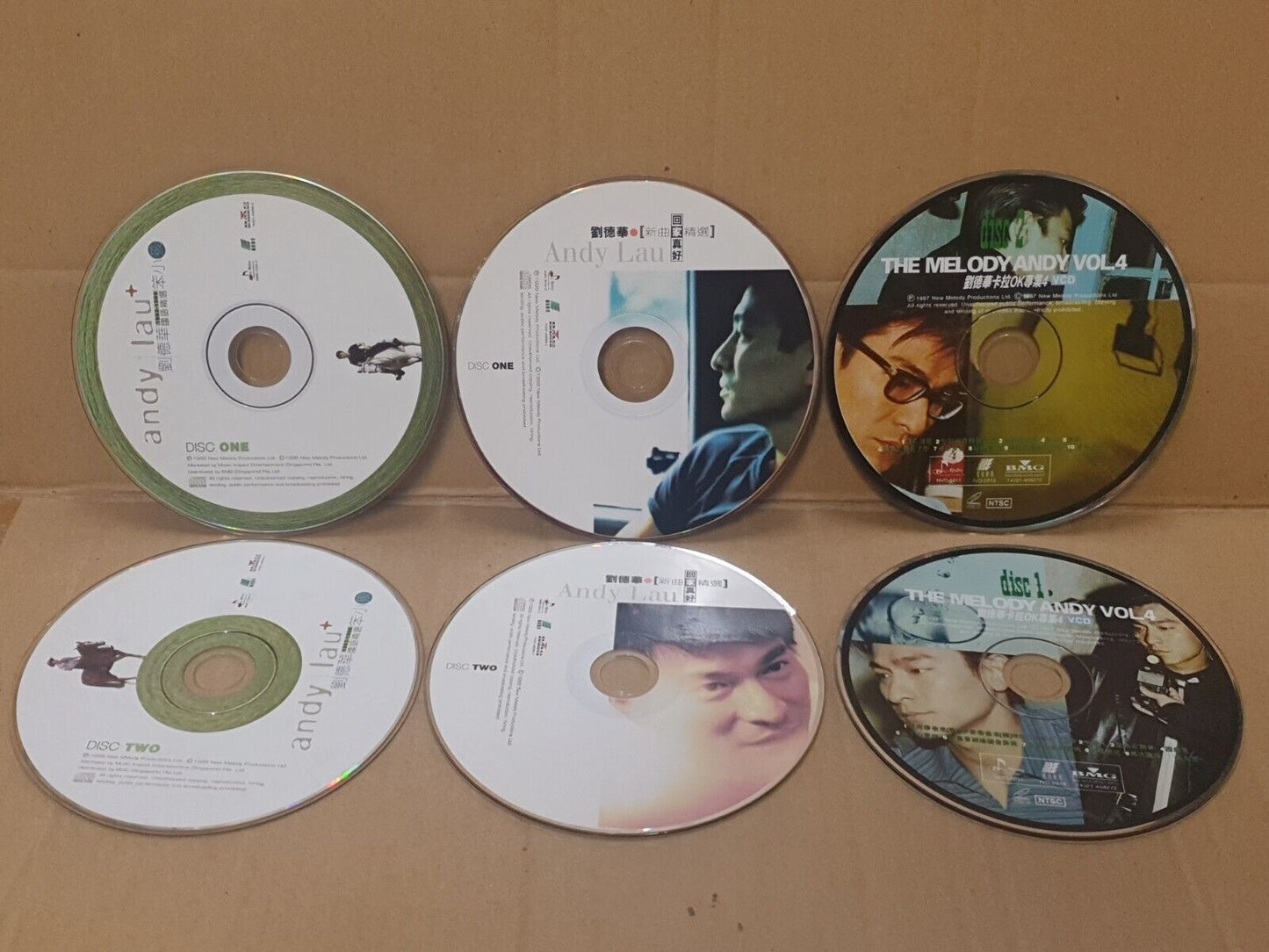 Andy Lau 刘德华 劉德華 Chinese 3xCD+2xVCD+ 2x(2xCD)+ 2x(2xVCD) Set Lot Of 9 FCS10350 L