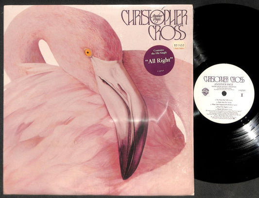 Christopher Cross Another Page All Right Pink Flamingo 1983 USA 12"  LP ELP2277