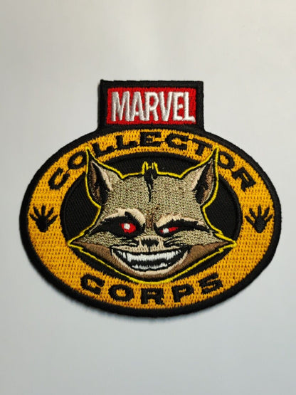 AMM68 MARVEL FUNKO ROCKET RACCOON COLLECTOR CORPS SEWING CLOTH BADGE (JF040)