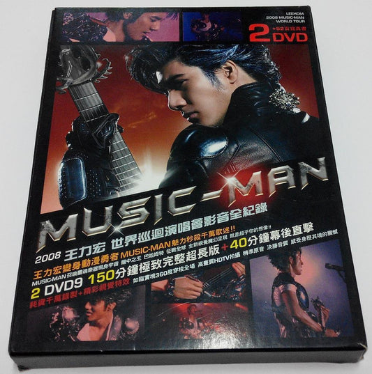 Mega Rare Taiwan Lee Hom Wang Li Hong Music-Man 2009 Singapore 2x DVD FCB894