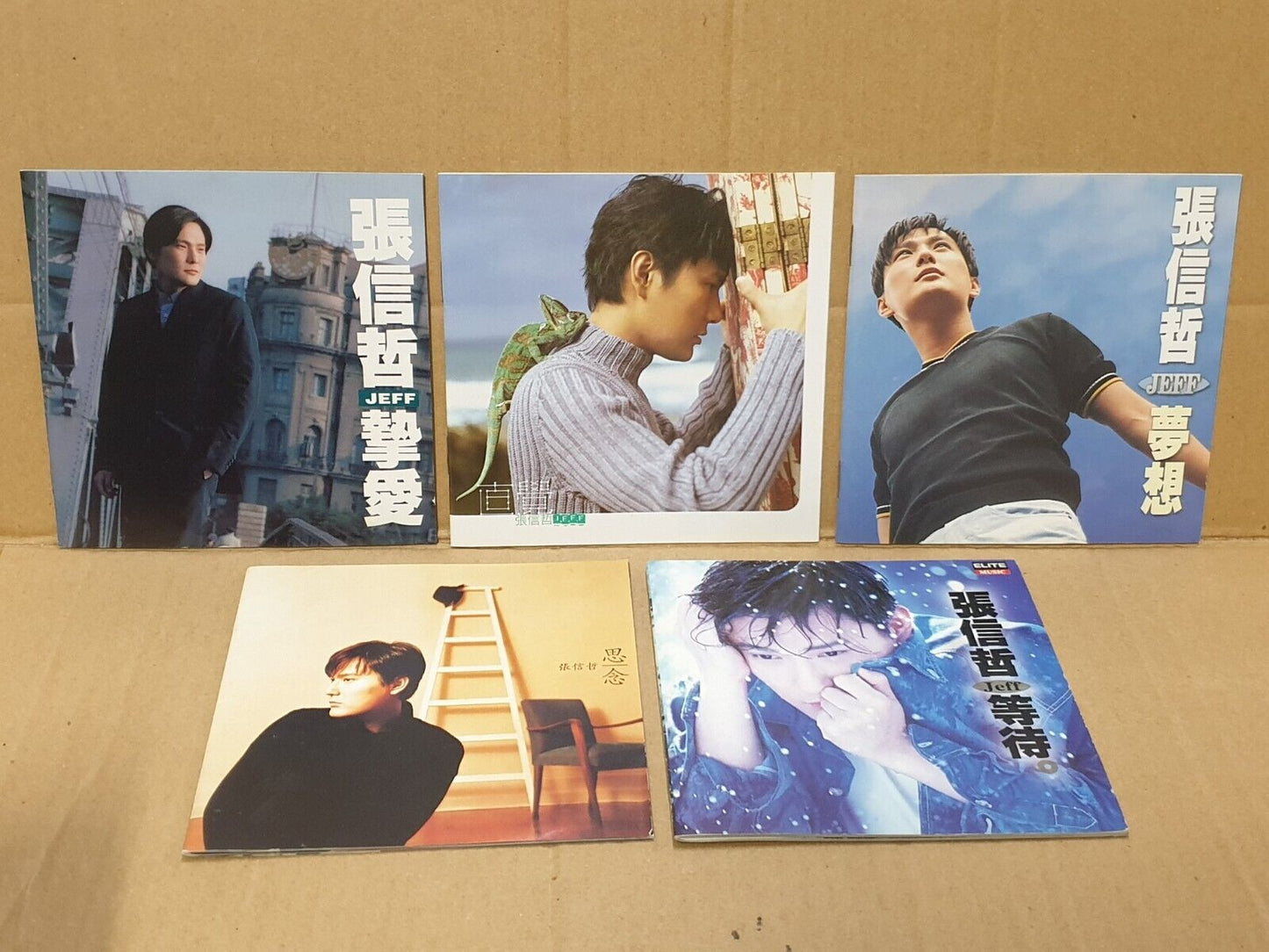 Taiwan Jeff Chang 张信哲 張信哲 Chinese Love Songs 5x CD Set Lot Of 5 (FCS10330) G