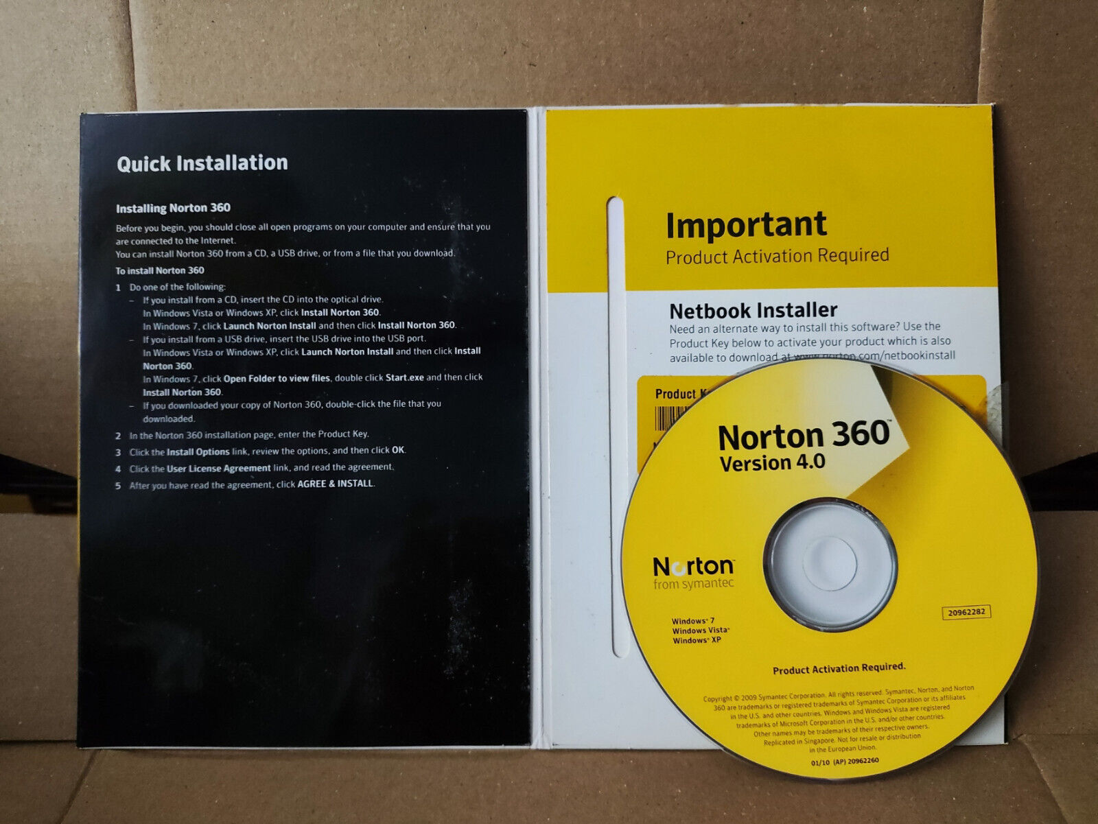 Norton 360 Version 4.0 (SW015)