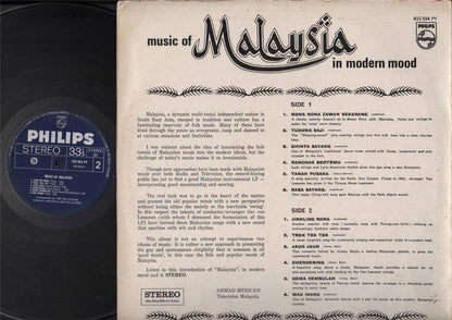 Malaysia Modern Mood Malay Dance Music By Ger Van Leeuwen Band 12" LP MLP289