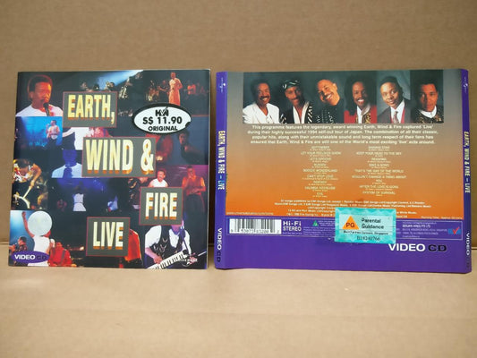 Mega Rare Earth, Wind & Fire Live Singapore VCD FCS8510