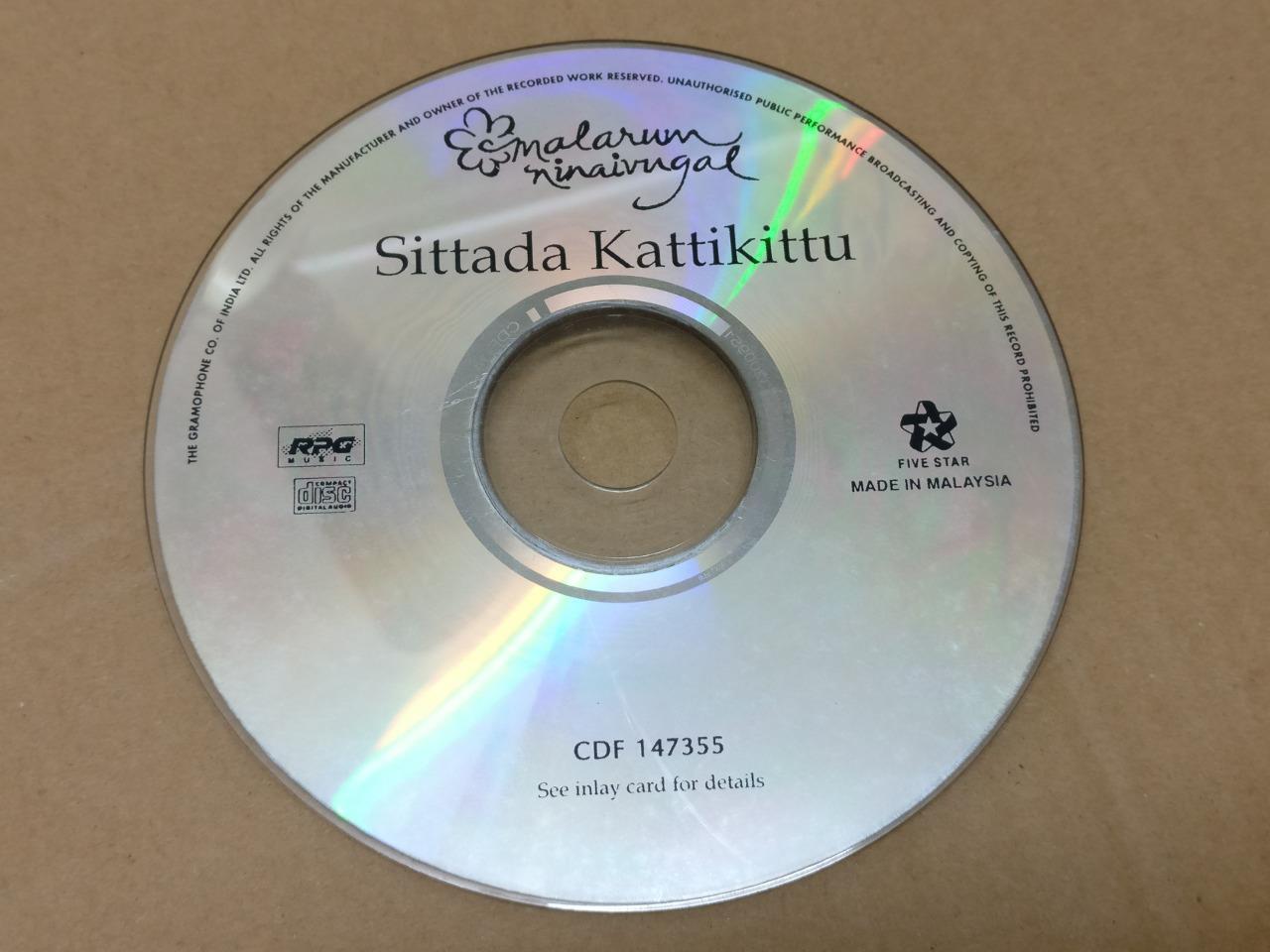 Rare India Bollywood Sittada Kattikittu Best Of S.C Krishnan Malaysia CD FCS8926